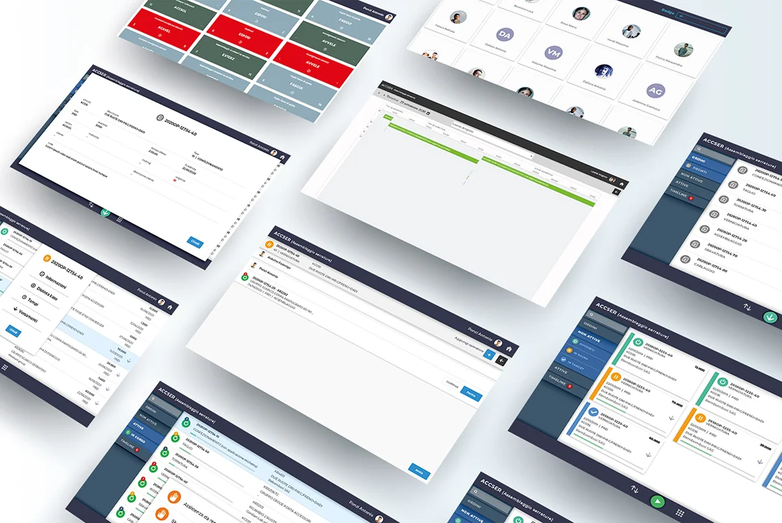CheckOn Worker — job card interface su tablet