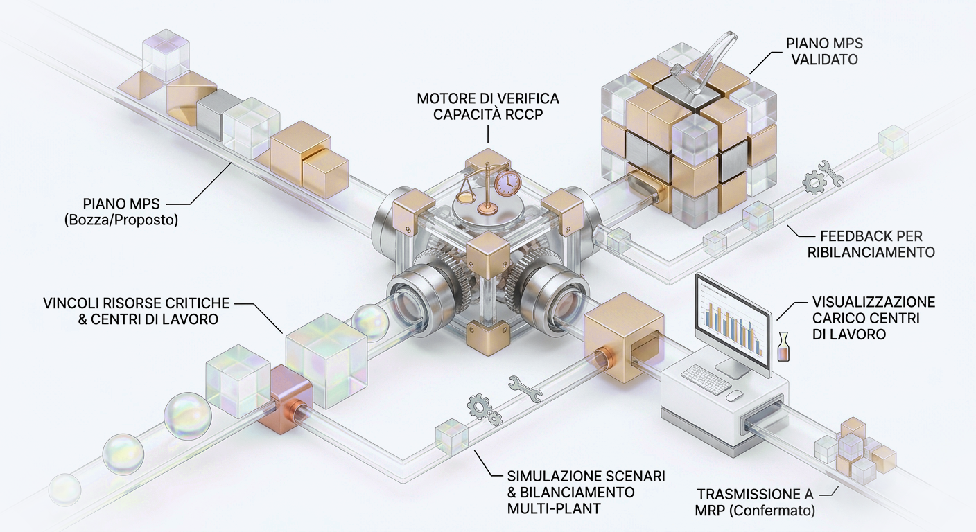 K-Plan RCCP — verifica capacità produttiva